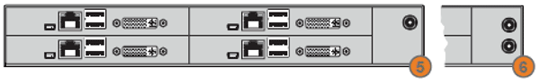 4カードシャーシ(1U)標準または冗長オプション電源 - イメージ