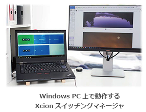 Windows PC 上で動作するXcion スイッチングマネージャー - イメージ