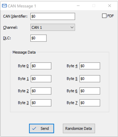 図3:CAN Message 1 window