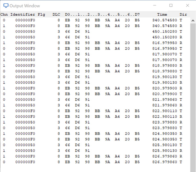 図9:Output Window