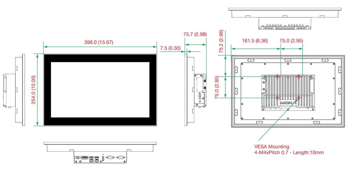 MPC-3150W-E4-LB-T - サイズ