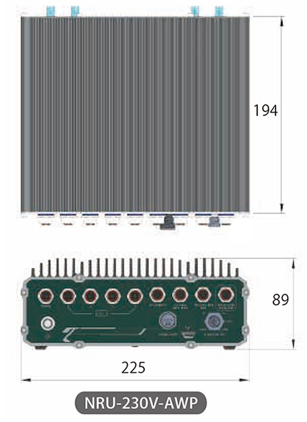 NRU-230V-AWP-JAO64 - サイズ