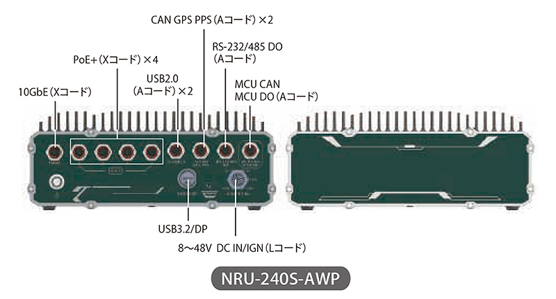 NRU-240S-AWP-JAO32 - 外観図